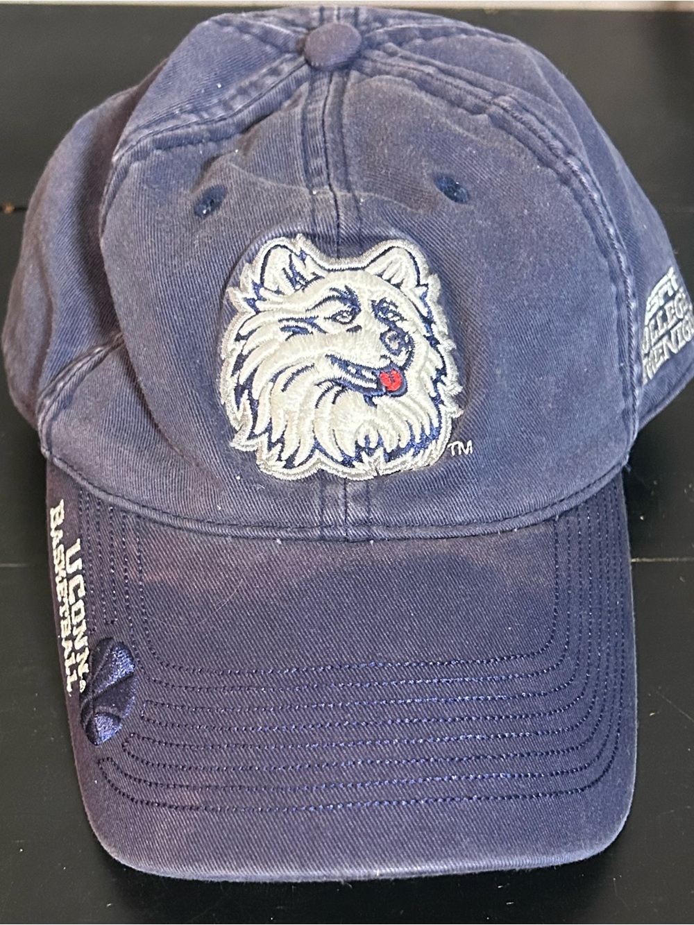 ESPN College GameNight UConn Huskies Adjustable Hat Cap NCAA Blue One Size IUC